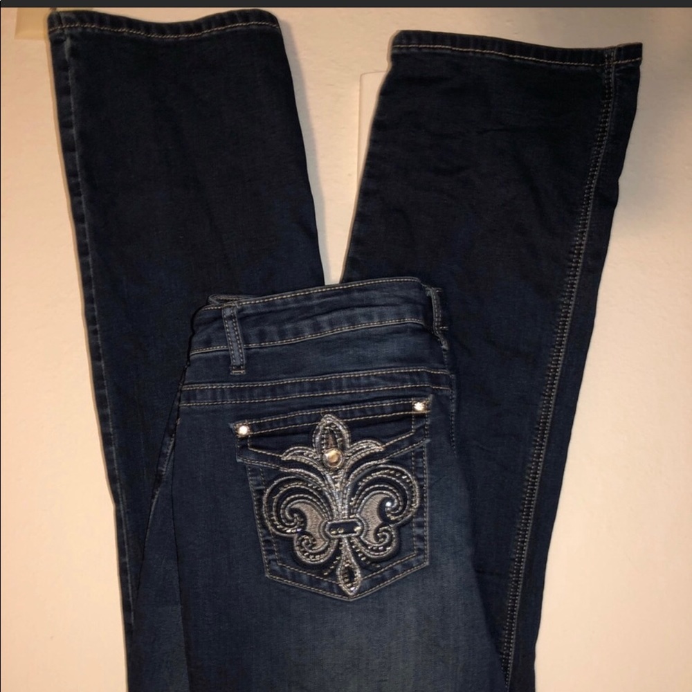 Embroidered Blue Jeans